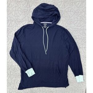 jambys House Hoodie Lightweight Cooling‎ Stretch Modal Navy Blue Men's Large